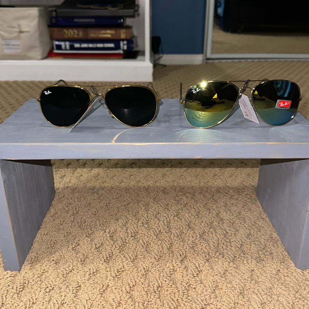Two pairs of REAL Raybans